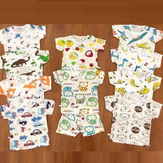 Bộ cộc tay cotton giấy cho bé (4-14kg)
