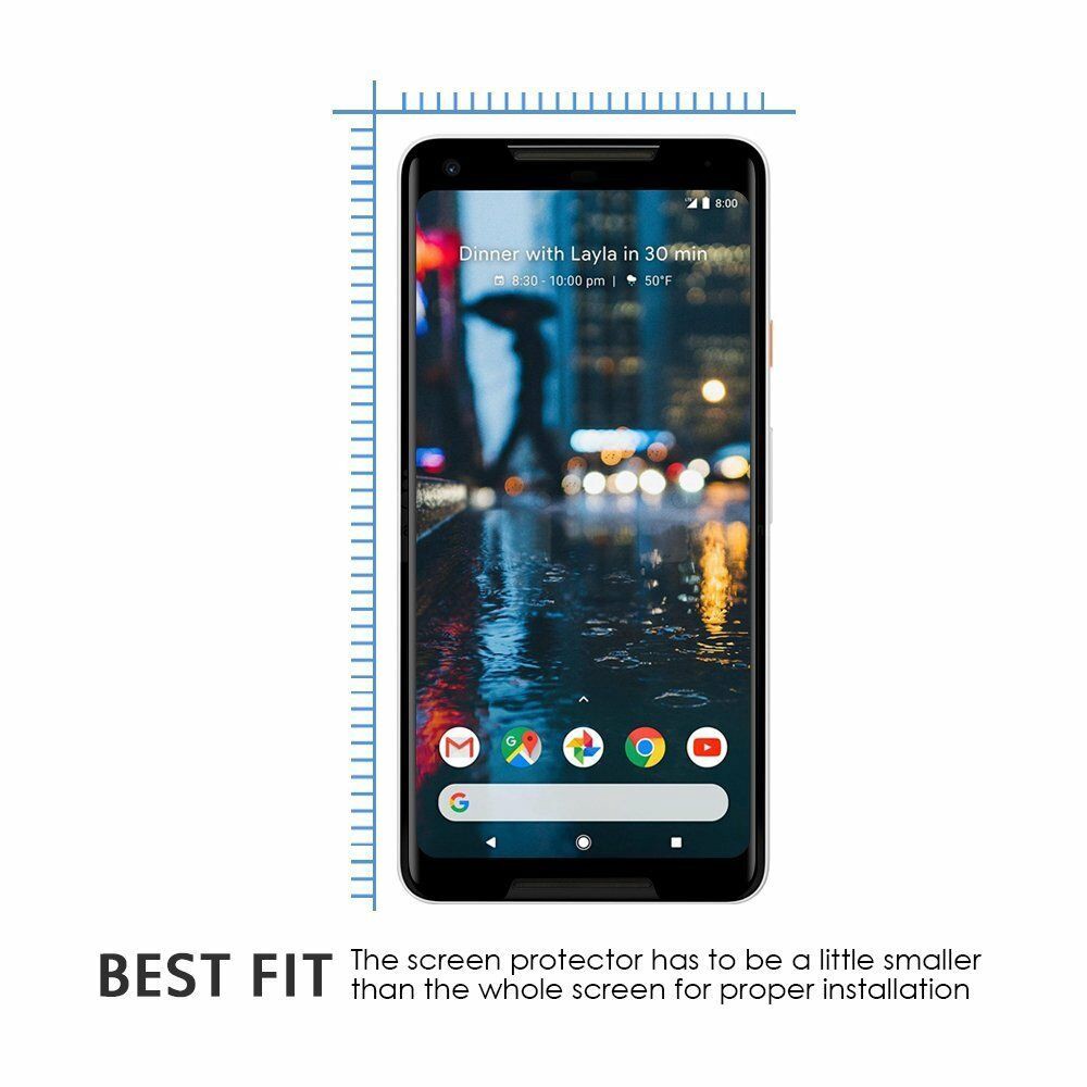 Kính Cường Lực Full Màn 4D Cho Google Pixel 2 XL - Đen
