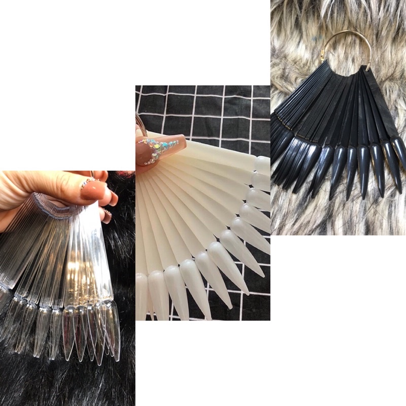 Móng que tập sơn vẽ trưng bày mẫu khách