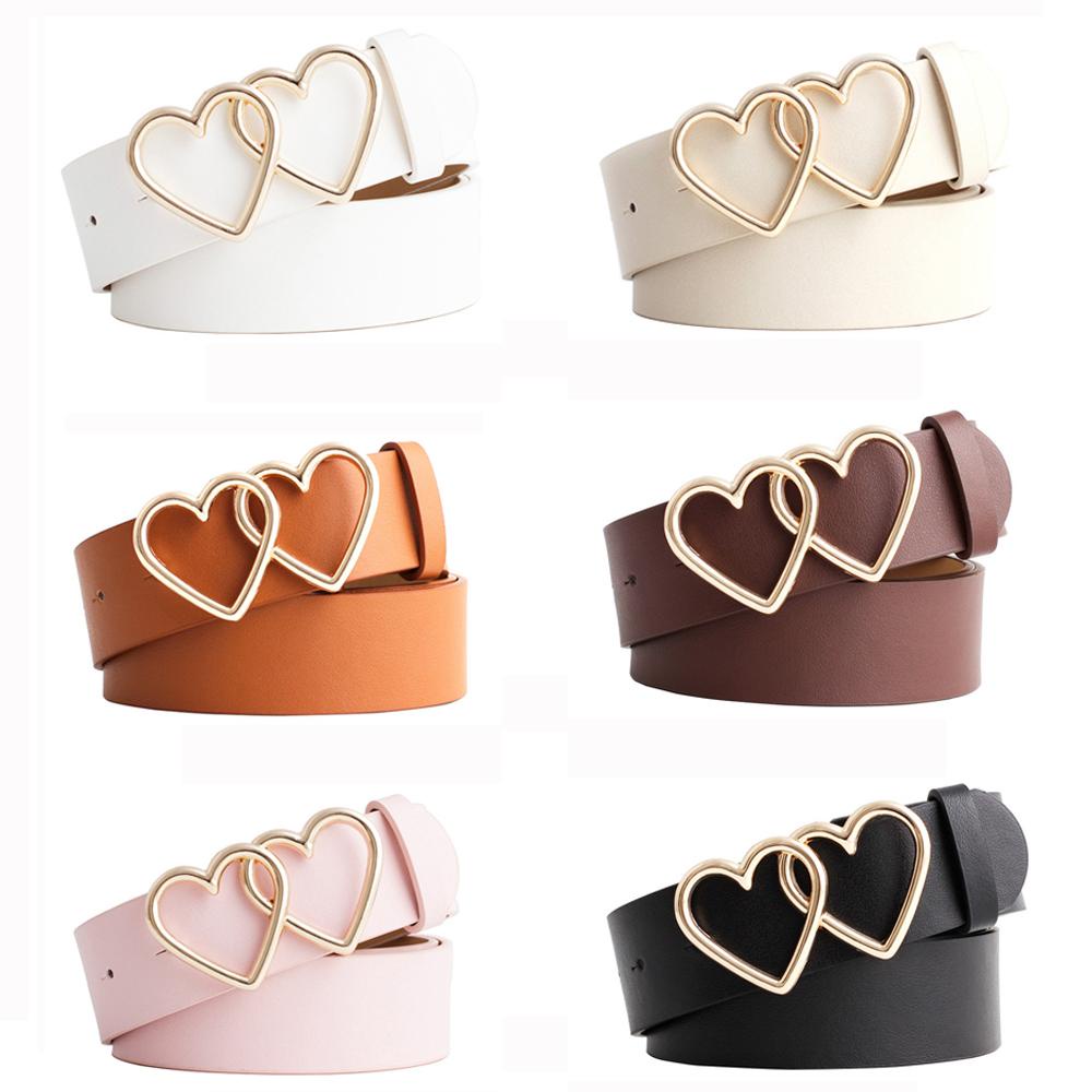 Thắt Lưng Khóa Đôi Hình Trái Tim Cho Nữ