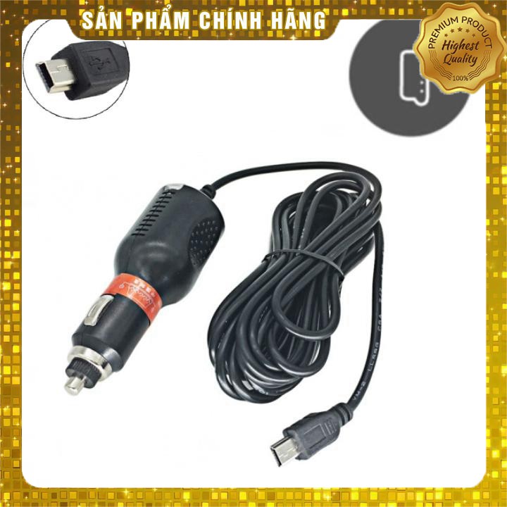 Dây nguồn dùng cho camera hành trình cắm tẩu Mini USB ô tô PS204 (Màu đen) AD | BigBuy360 - bigbuy360.vn