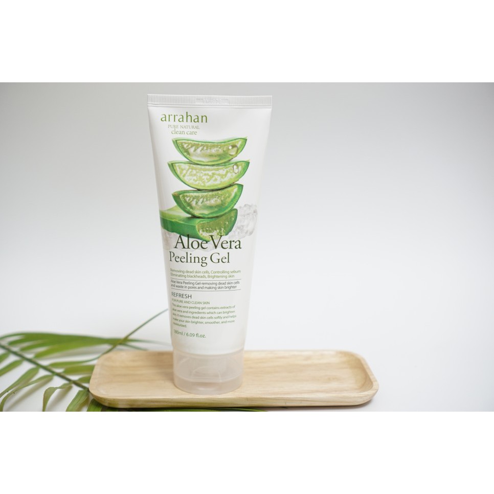 Gel tẩy da chết, tẩy tế bào chết hương lô hội - Arrahan Aloe Vera Peeling Gel - [Chính Hãng Hàn Quốc] - 180ml