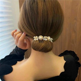 Kẹp Búi Tóc Uốn Dẻo Đính Đá Phong Cách Hàn