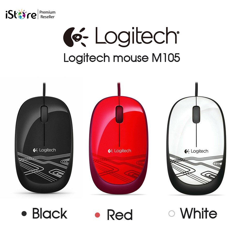 Chuột có dây LOGITECH M105 (1000Dpi) Bảo hành 3 năm