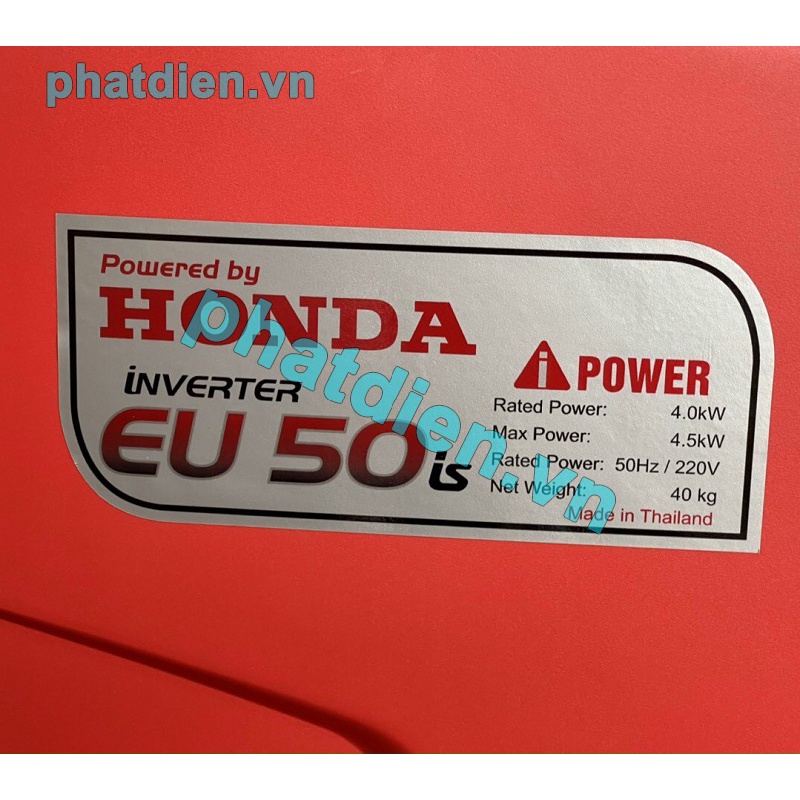 Máy Phát Điện Honda Chạy Xăng EU50IS Inverter 4Kw