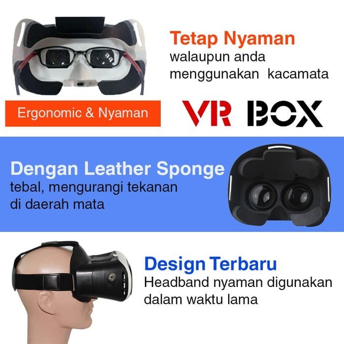 Kính Thực Tế Ảo 3d G88- Vr Box Cho Điện Thoại Thông Minh