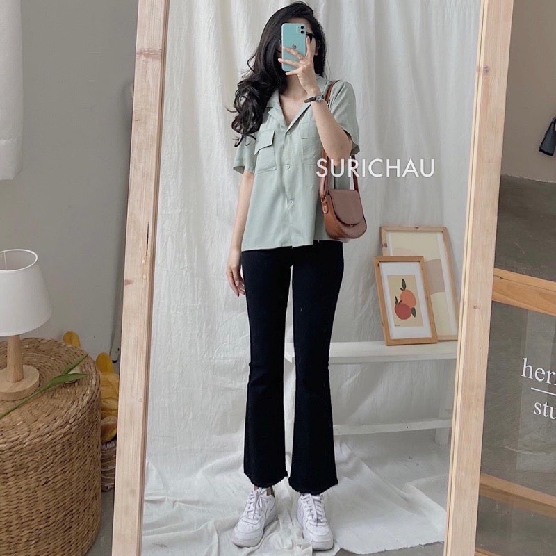 Quần bò ống loe TTQ688 | BigBuy360 - bigbuy360.vn