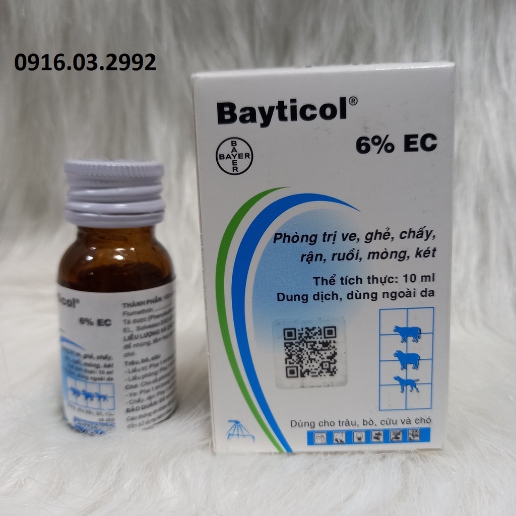 Đặc trị ghẻ ve rận bọ chét, Dung dịch tắm phun Bayticol