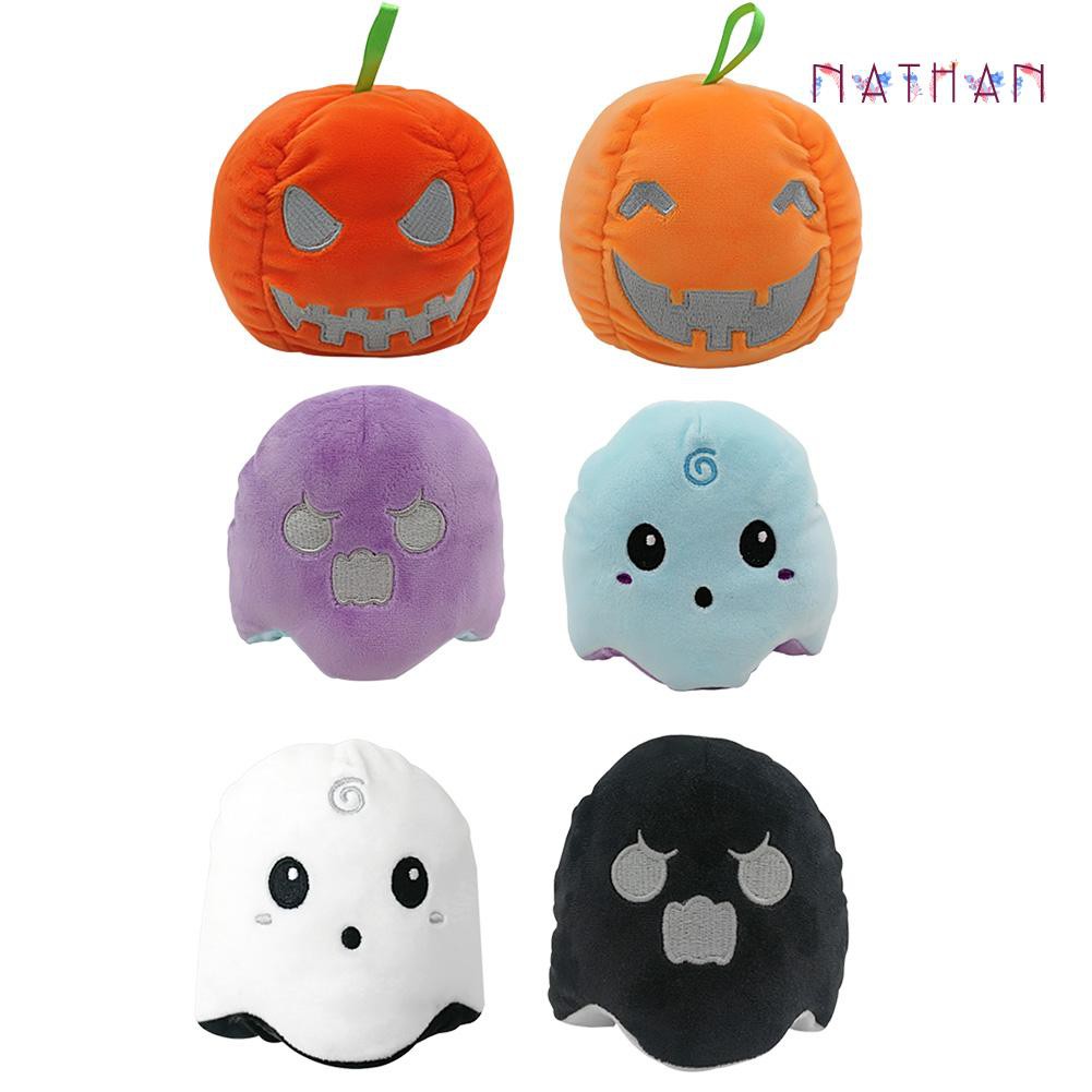 Búp Bê Nhồi Bông Hình Quả Bí Đỏ Trang Trí Halloween