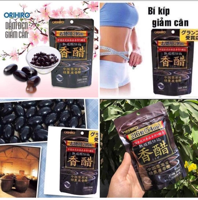🖤♠️Viên Uống Giấm Đen Giảm Cân ORIHIRO Nhật Bản 216 Viên♠️🖤 | BigBuy360 - bigbuy360.vn