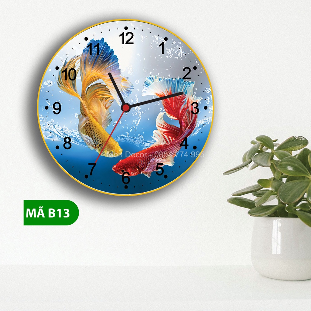 Đồng Hồ Treo Tường Kim Trôi Tráng Gương 3D Chất Lượng Cao Cấp các mẫu TẶNG KÈM PIN + MÓC TREO