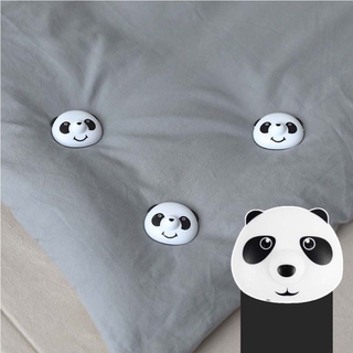 【Có hàng sẵn】Combo 8 miếng Panda Nhựa Cố Định Góc Nệm Chăn Cover Gripper Bộ