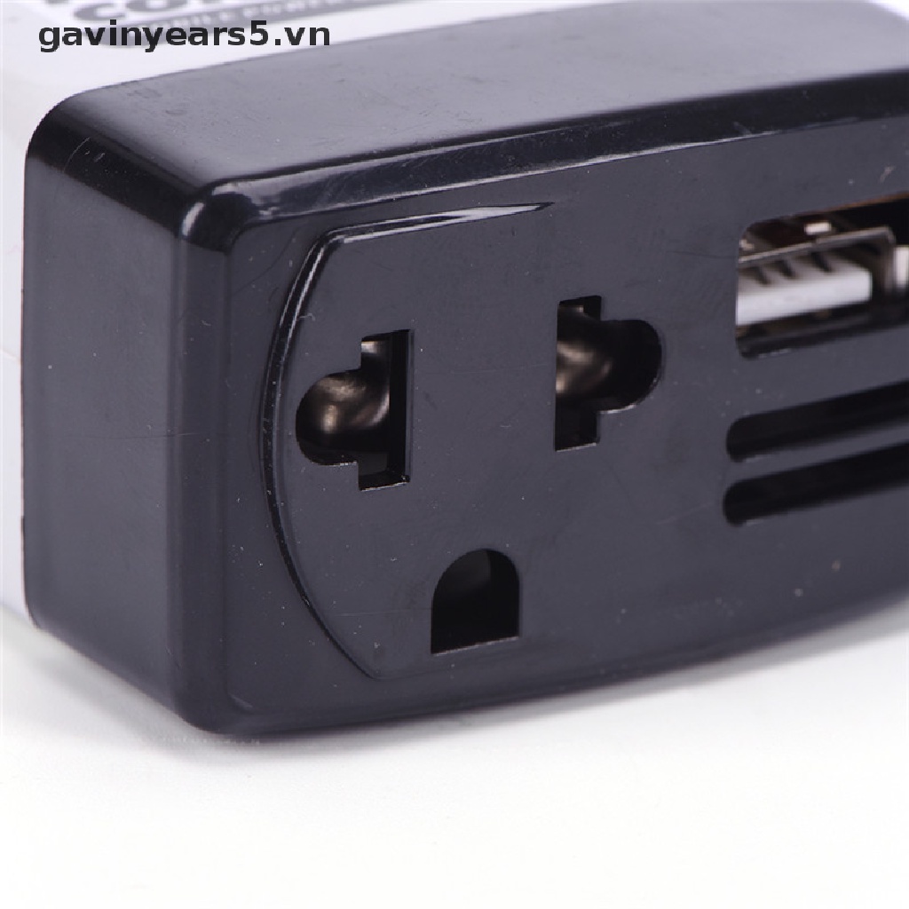 Cục Sạc Chuyển Đổi DC 12V Sang AC 220V Có Cổng USB Chuyên Dụng Cho Điện Thoại Di Động