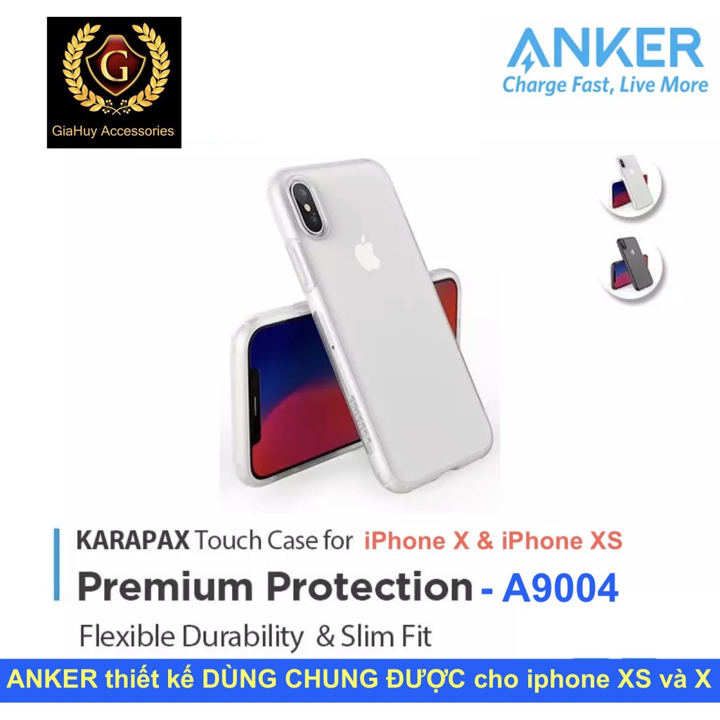 Ốp lưng iPhone X & iPhone XS ANKER A9004 KARAPAX Touch Case