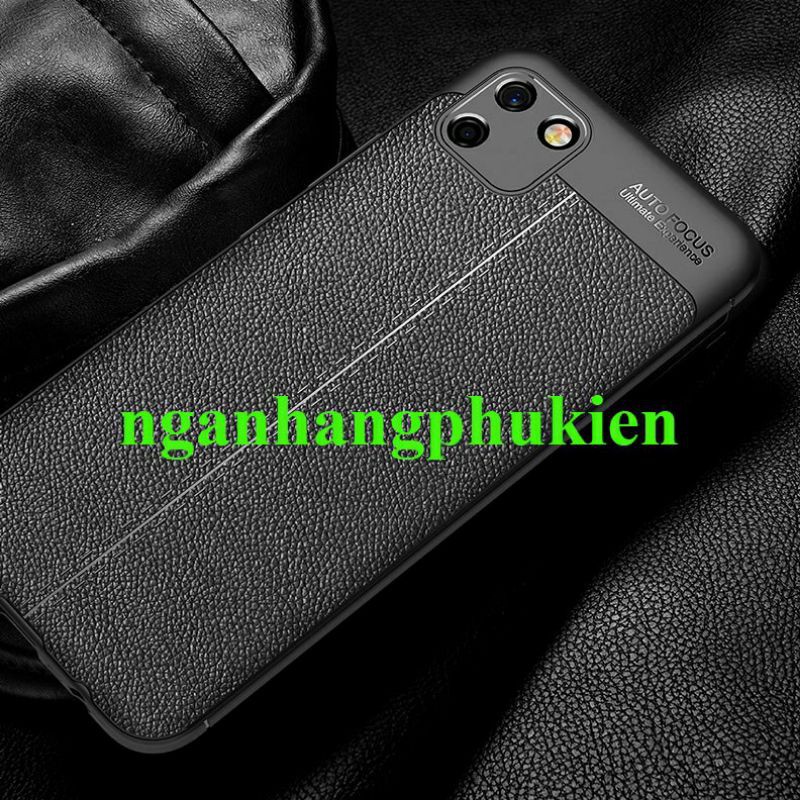 Ốp lưng dẻo cho oppo realme C11 2020/C11 2021 Vân giả da Auto Focus