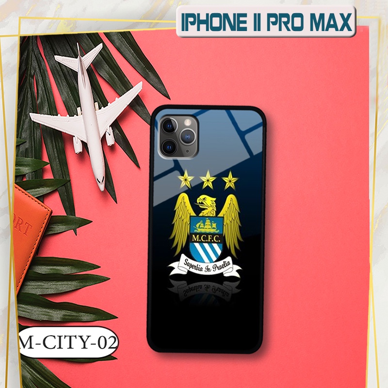 Ốp đội bóng IPhone 11 Pro Max - Lưng kính cường lực