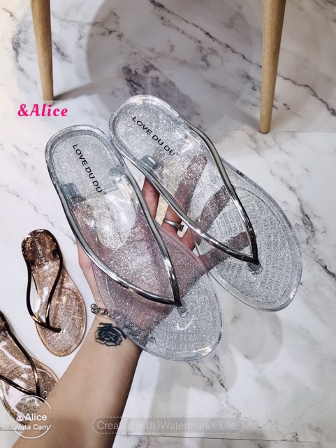 Dép tông nhựa trong