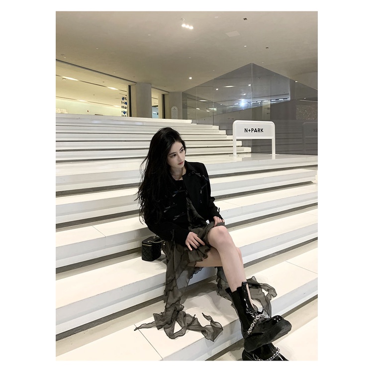 Miss spicy custom heavy industry super fairy small style suspender dress hot girl spring dress pure fairy dress R0FC