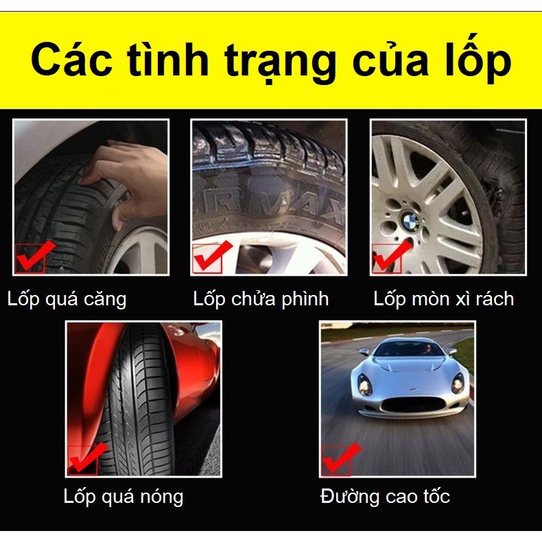 Thiết bị đo áp suất lốp ô tô TPMS - Cảm biến áp suất lốp gắn ngoài