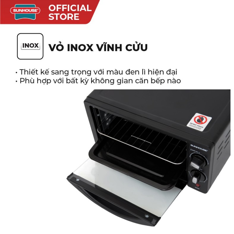 Lò nướng SUNHOUSE SH4207 mini 10L đa năng (ảnh thật) -Shop Tiện Ích