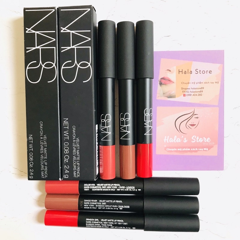 Son bút chì Nars Velvet Matte Lip Pencil 2.4g Fullsize