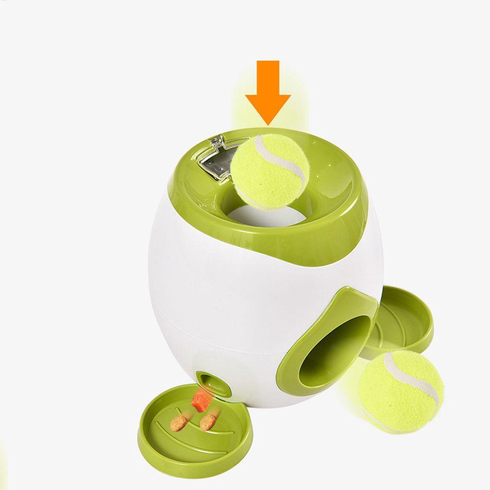 LAYOR1 Pet Tennis Launcher Useful Interactive Indoor Outdoor Feeder Food Reward Throwing