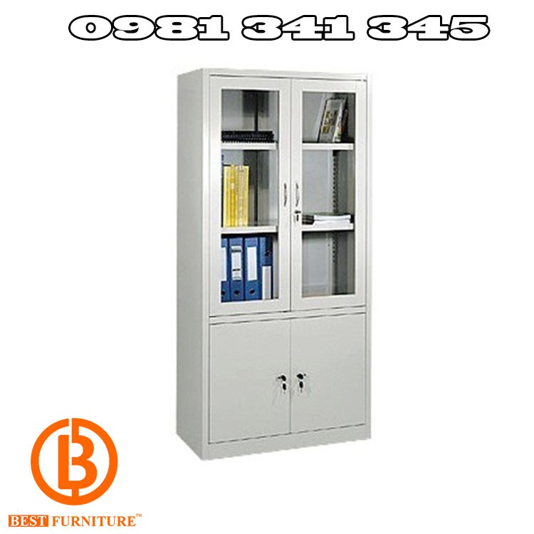 Tủ hồ sơ sắt BEF11 - 2 cánh KT: DxRxC=100x45x183 cm