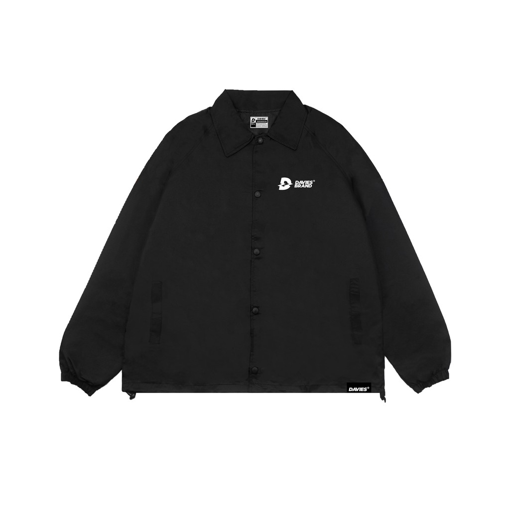 Áo khoác dù nam nữ form rộng màu đen Davies Brand Basic Jacket local brand.
