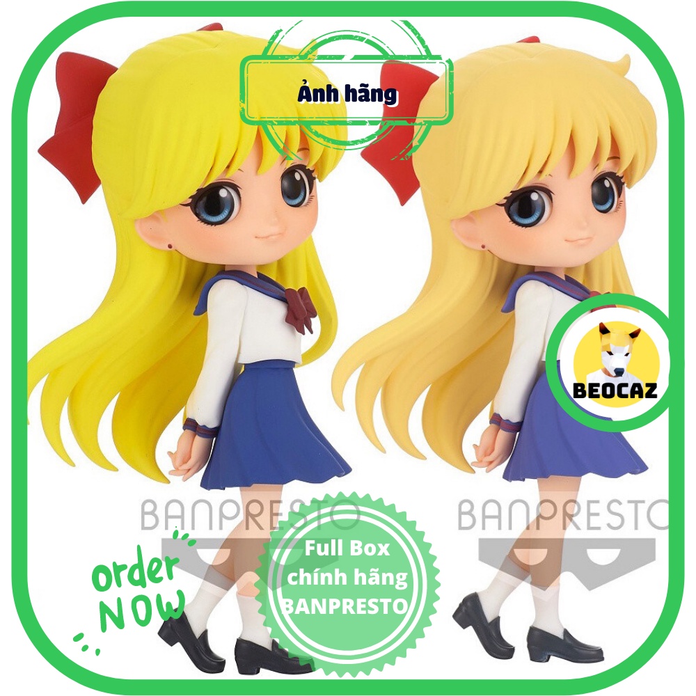 Mô hình Q Posket Sailor Venus Thủy Thủ Sao Kim Minako Aino dễ thương quà tặng Chính Hãng Banpresto Đồ chơi Beocaz