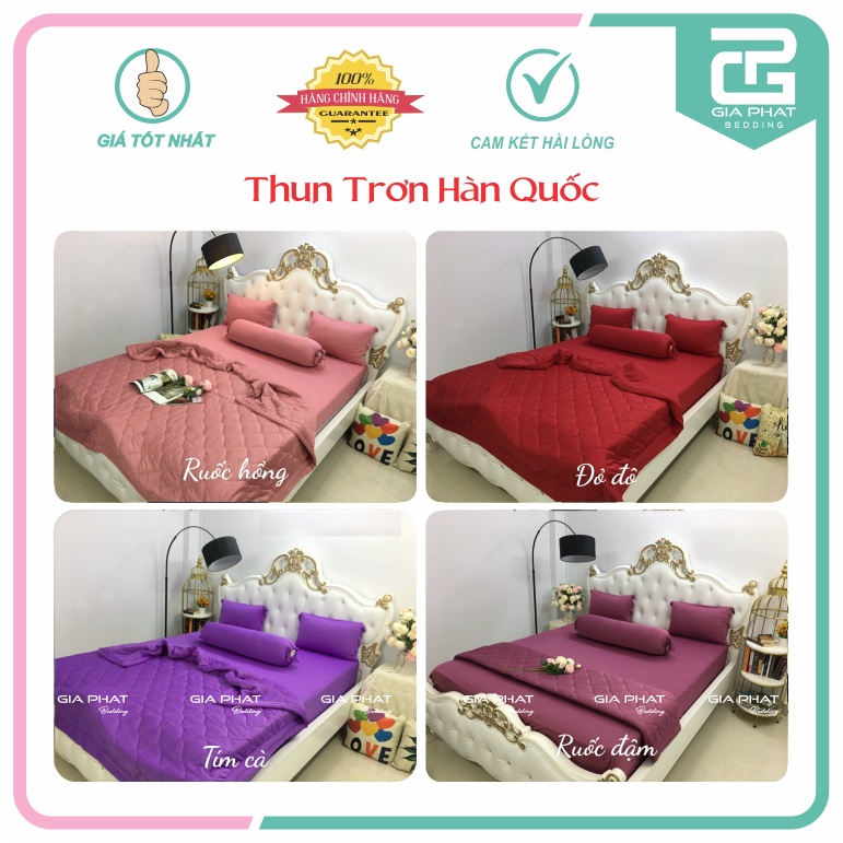 Áo gối / Vỏ gối thun lạnh Hàn Quốc 1 màu cao cấp