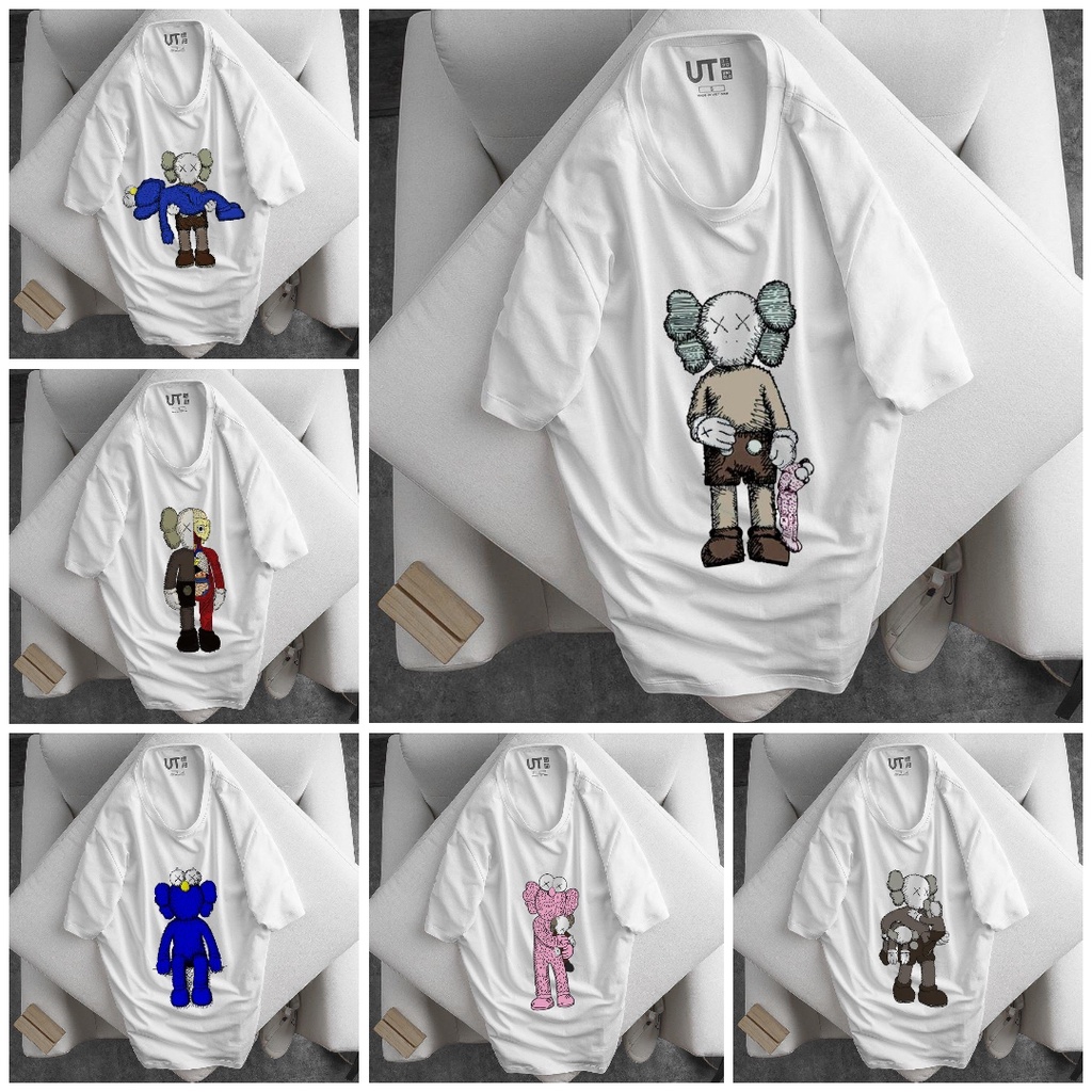 Áo phông kaws nam nữ form rộng tay lỡ unisex, áo thun kaws nam nữ form rộng tay lỡ unisex 100% cotton