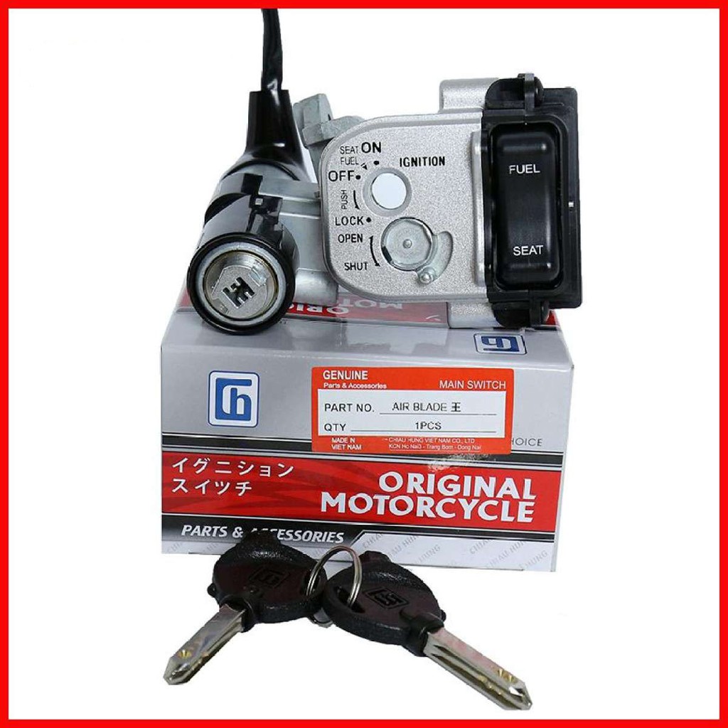 Bộ ổ khóa Air Blade 110cc 2007 - 2011 6 Cạnh