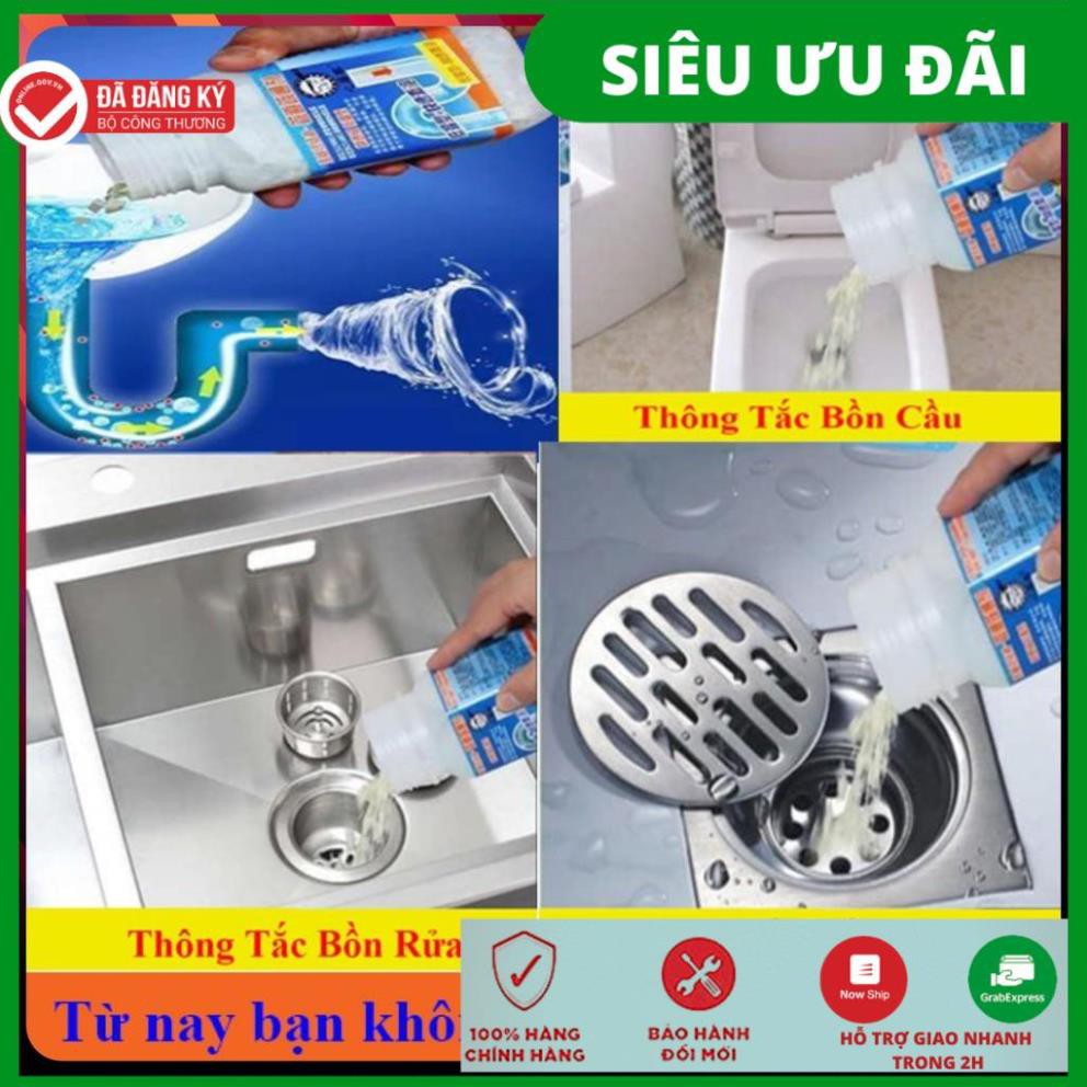 Bột thông tắc cống, Toilet, Bồn rửa bát, Chậu rửa mặt – Xử lý tắc nghẽn đường ống, bồn cầu cực mạnh , Khử mùi hôi .