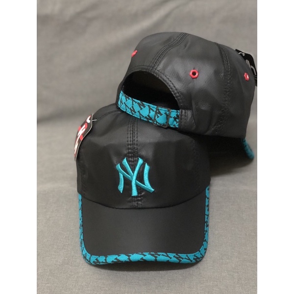 Nón kết lưỡi trai vải dù thêu ny viền ny xanh - Nón kết nam nữ