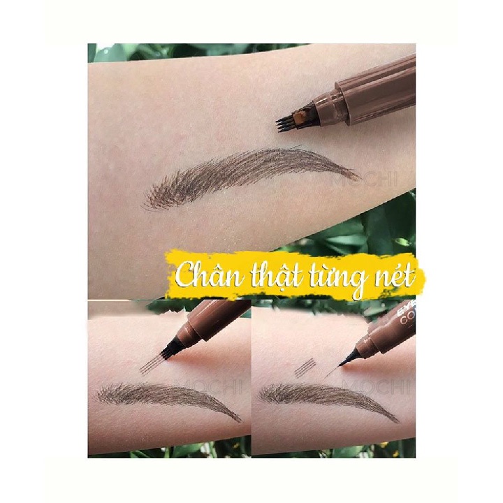 Bút Chì Kẻ Lông Mày Phẩy Sợi 4D Cao Cấp l Kẻ Chân Mày Bền Màu l Lâu Trôi l Chống Nước Trang Điểm Makeup MOCHI SHOP