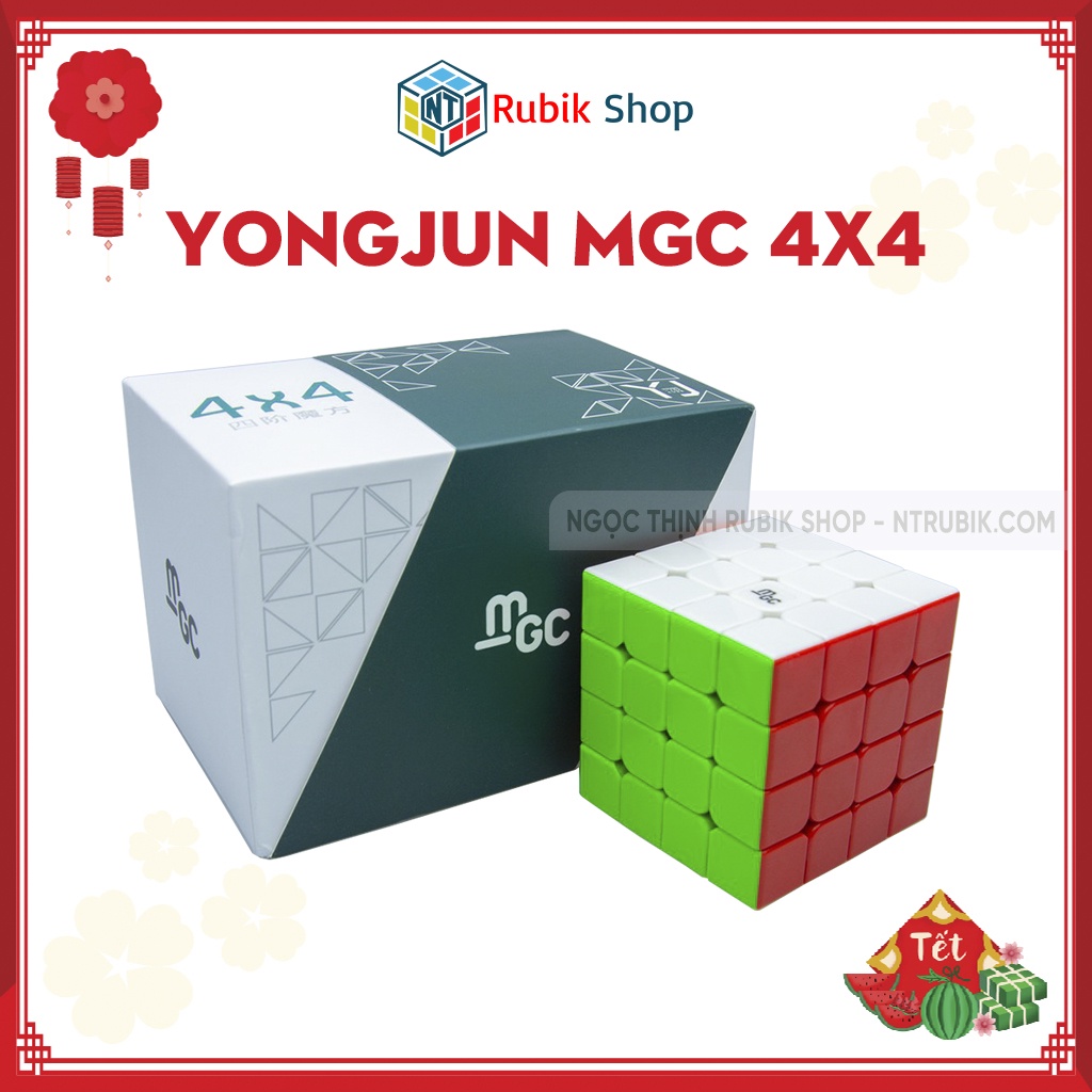 [Mã SKAMLSW216 giảm 10K đơn 50K] [Siêu Phẩm] Rubik 4x4x4 YongJun MGC 4x4 Stickerless (có Nam châm) thumbnail
