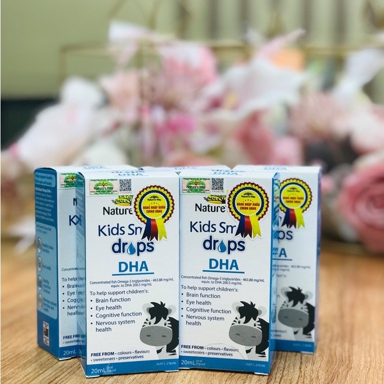 DHA Nature's Way Kids Smart Drops DHA Dạng Giọt Giúp Tăng IQ, Phát Triển Não Bộ Cho Bé 20ml