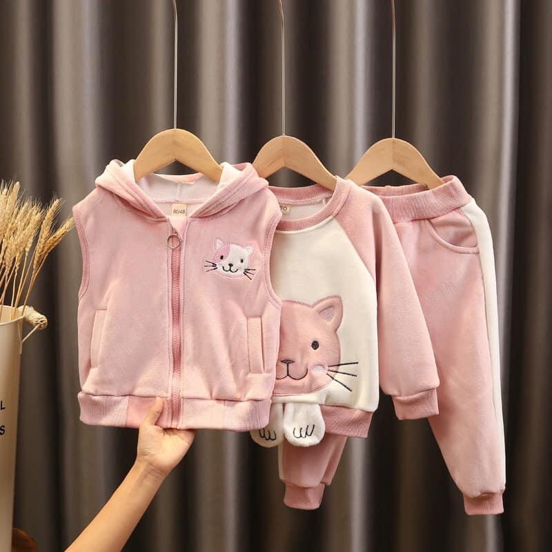 Set bộ 3 chi tiết cho bé trai bé gái