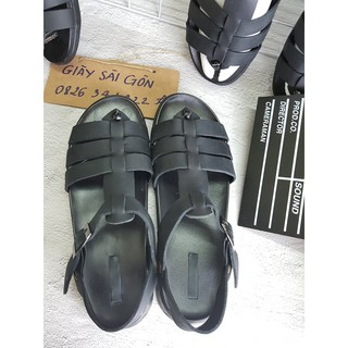 sandal chiến binh DA BÒ SÁP