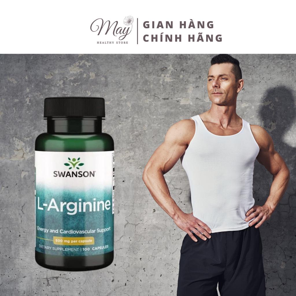 Viên Uống Swanson L-Arginine 500mg Tăng Cường Sức Khỏe Sinh Lý Nam