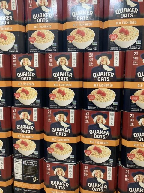 Yến Mạch Quaker thùng 4,52kg Cán dẹt