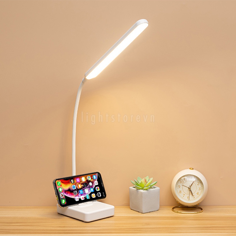 Đèn Bàn Học USB Cảm Ứng Di Động Cao Cấp – 03 Chế Độ Ánh Sáng Vàng Bảo Vệ Mắt Chống Cận