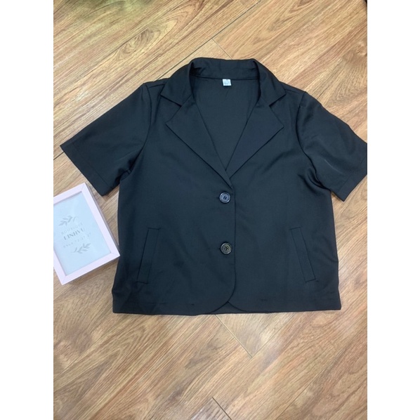 Áo vest,Blazer ngắn tay chuẩn fom ( hàng sẵn ảnh thật)