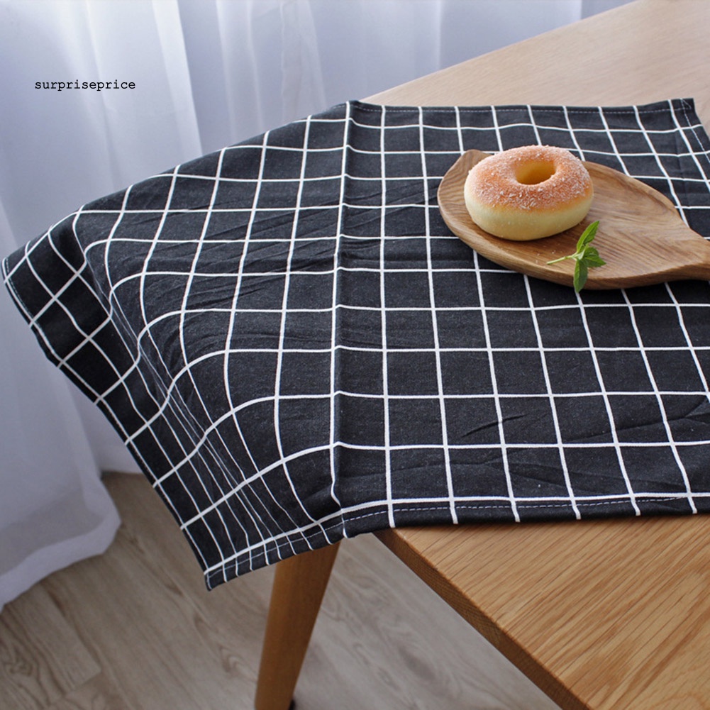 Khăn Trải Bàn Ăn Vải Cotton Lanh Đơn Giản 40x60cm Trang Trí Bàn Ăn