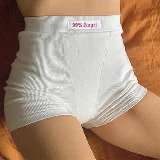Quần short Biker thêu chữ trắng mùa hè dành cho nữ