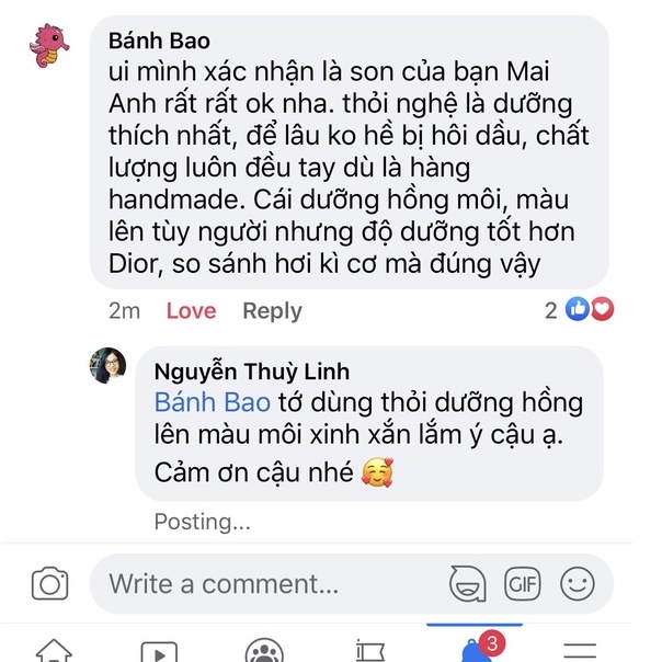 Son nghệ  - Son dưỡng môi TĐSV mềm môi giảm thâm