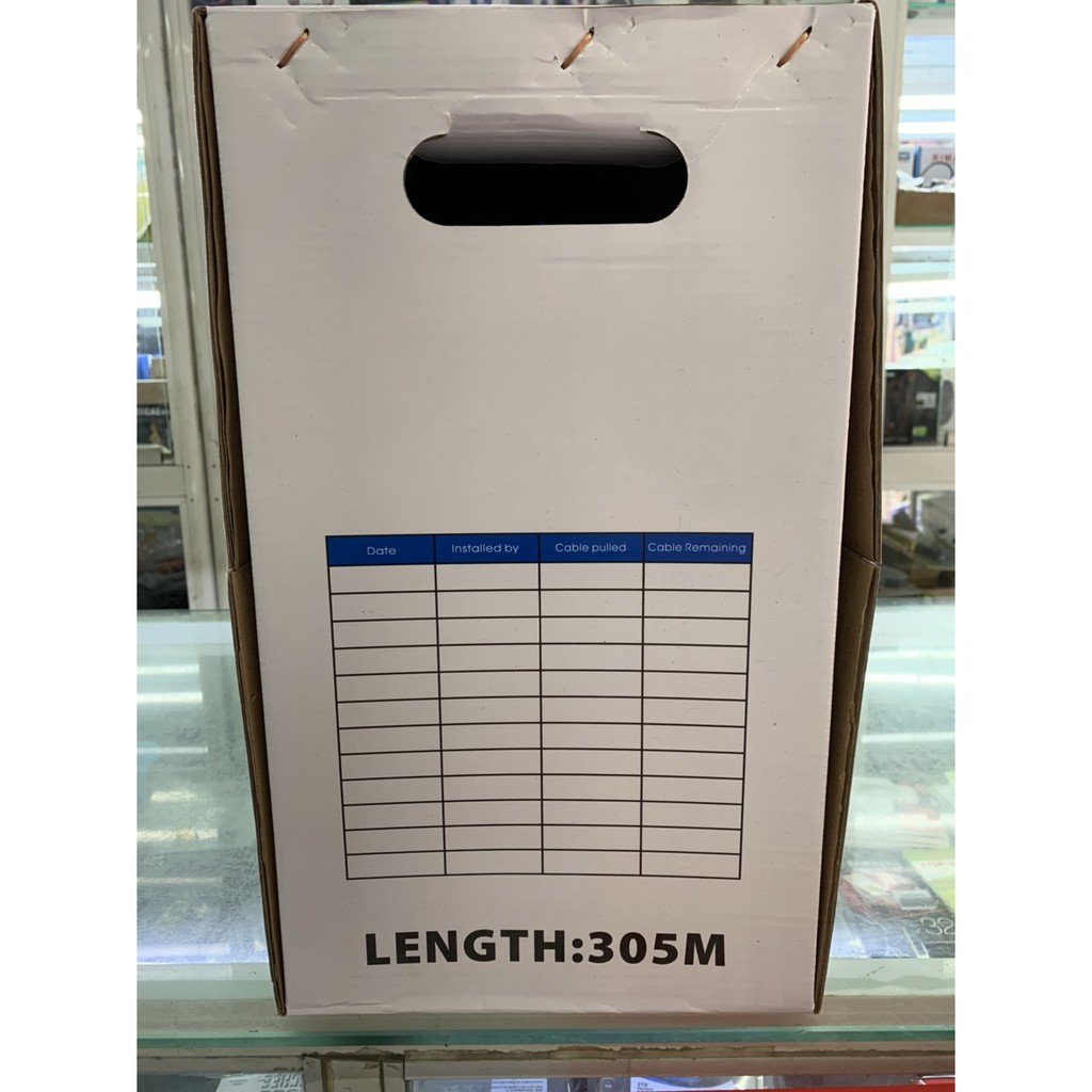 Thùng Dây Mạng NETLINK CAT 6 305M –Màu xanh