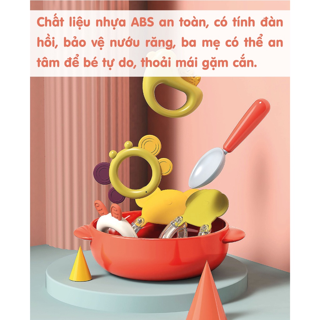 Bộ 10 món Đồ Gặm Nướu kiêm xúc sắc UMOON