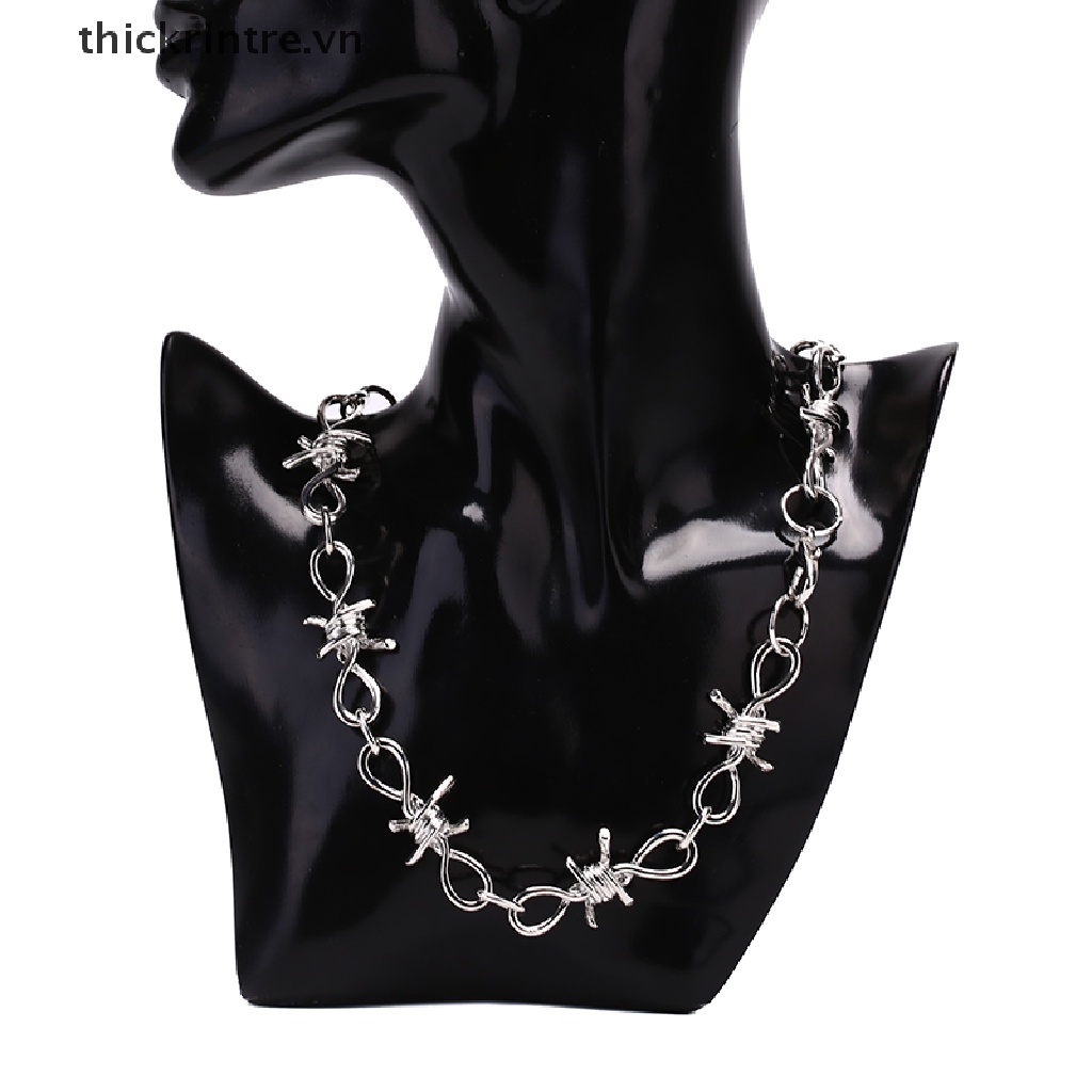 Vòng Cổ Choker Hạng Nặng Làm Thủ Công Hình Ổ Khóa Thorns Cho Nam Và Nữ