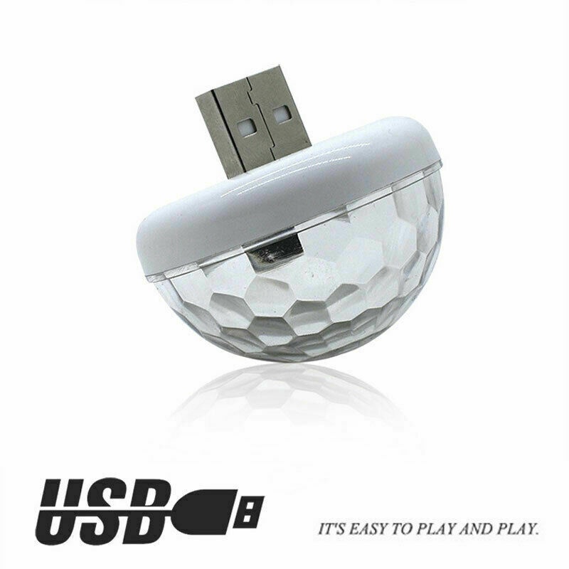 Đèn LED USB Mini Nhiều Màu Sắc Điều Khiển Bằng Giọng Nói Trang Trí Nội Thất Xe Hơi